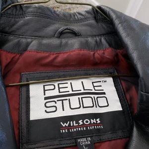 Black leather jacket